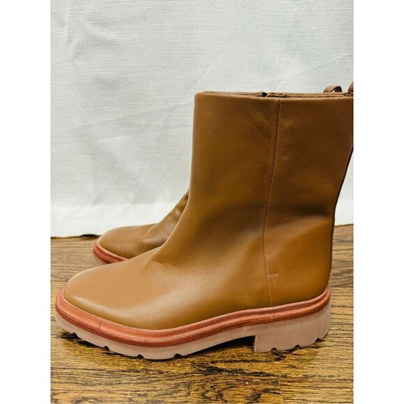 VINCE Remi Leather Moto Ankle Booties - Picture 5 of 15